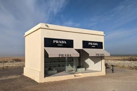 finto stand prada tx|Quirky Attraction: The Prada Marfa Store in the Artsy Town of .